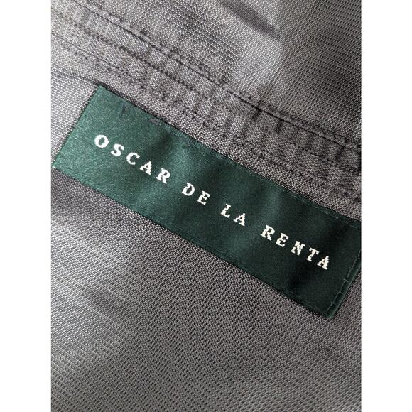 OSCAR DE LA RENTA! CASHMERE & WOOL WINTER WEIGHT BLACK JACKET SPORT COAT! SZ 42R - Picture 8 of 10